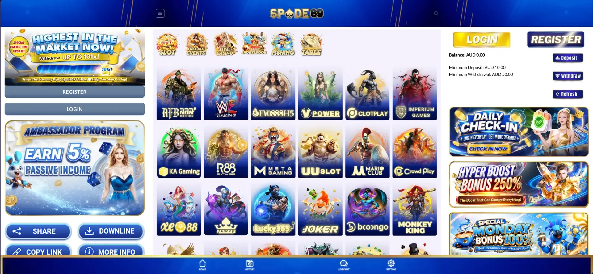 Spade69 on Spade69 Casino